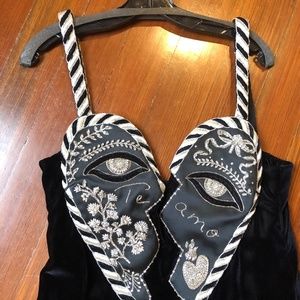 Sandra Mansour velvet embellished dress